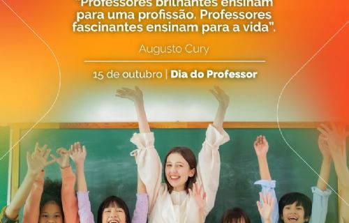 Dia do Professor 15 de Outubro.