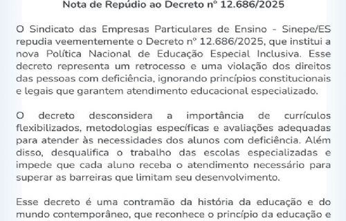 Nota de Repúdio ao Decreto n° 12.686/2025.