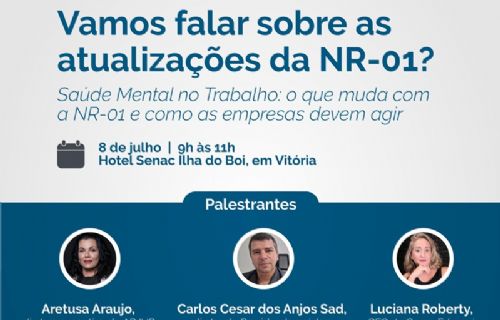 Convite Sinepe/ES_Vamos falar sobre as atualizações da NR-01?