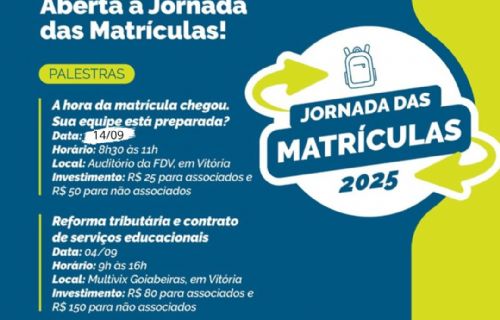 Imagem de Convite Sinepe/ES_Jornada das Matrículas 2025.