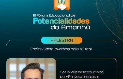 Novo palestrante confirmado para o III Fórum Educacional de Potencialidades do Amanhã. 