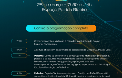Programação do III Fórum Educacional de Potencialidades do Amanhã 